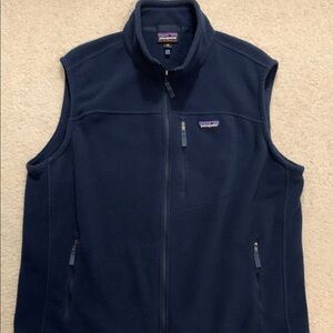 Men’s Patagonia Synchilla Vest.  Navy Blue fleece.  Size XXL